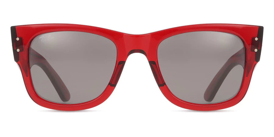 RB-B (Ray-ban mega wayfarer transparent red frame/dark grey lenses) 925912863