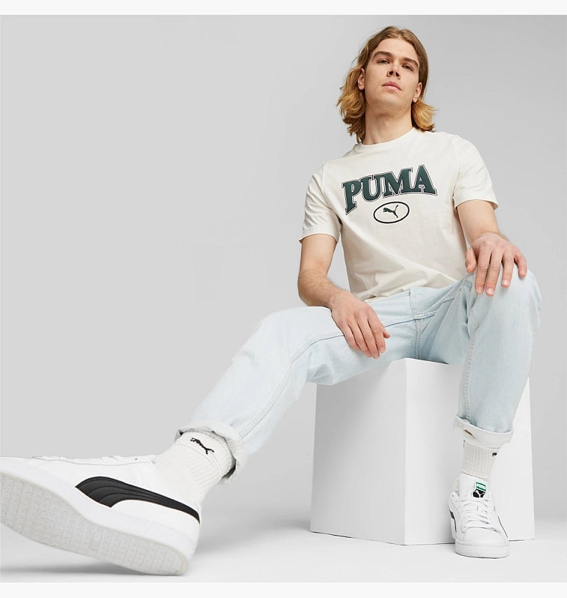 PA-E9 (Puma squad mens tee warn white) 112392500