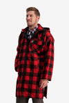 SNA-I (Swanndri check mosgiel wool bushshirt with zip front red/black) 823918095 SWANNDRI