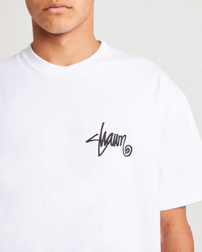 SSA-K (S/Double s shawn script short sleeve heavy weight tee white) 122593043