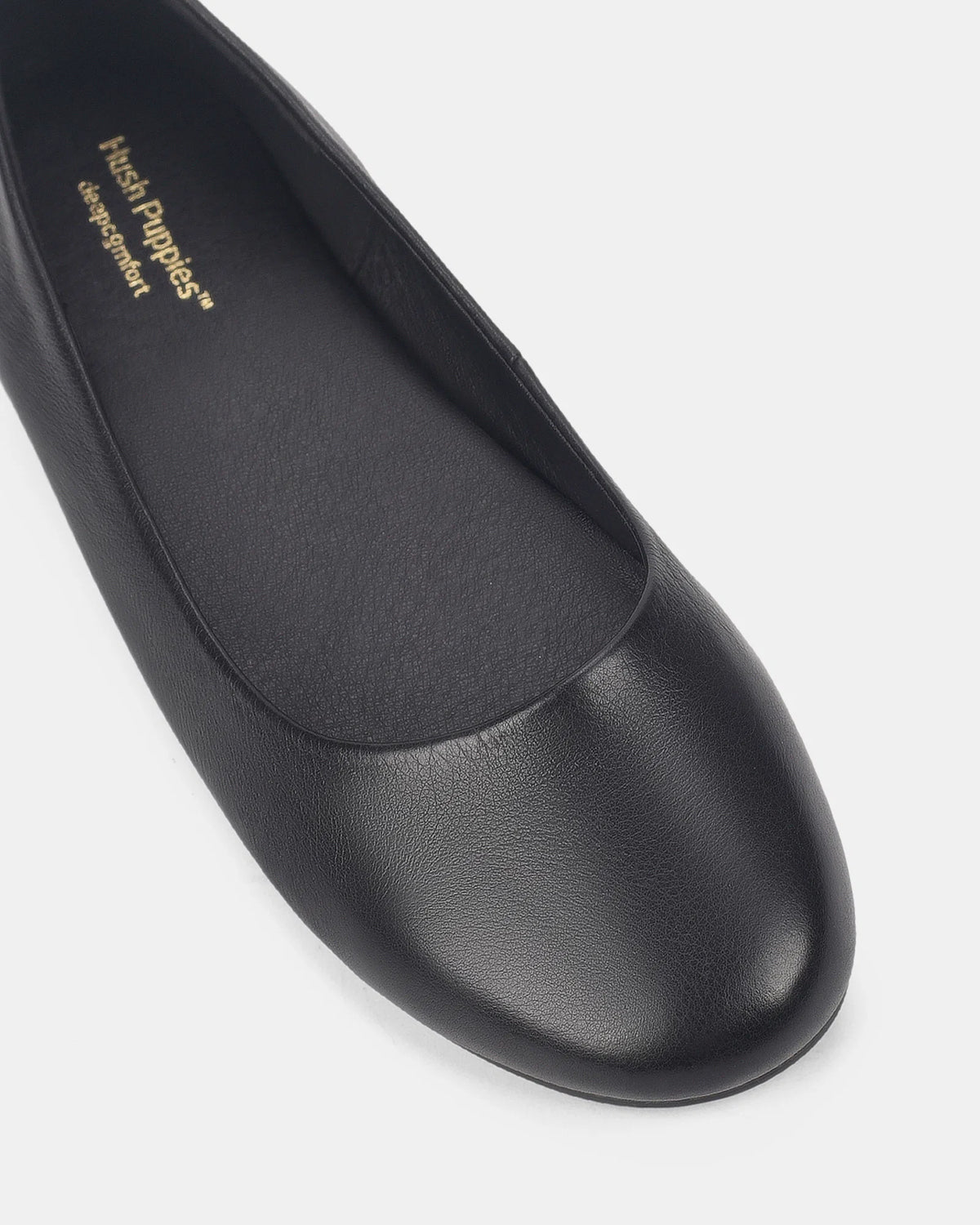 HP-W4 (Hush puppies blythe leather women's shoe black) 82697847