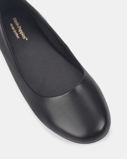 HP-W4 (Hush puppies blythe leather women's shoe black) 82697847