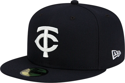NEC-M74 (New era 5950 minnesota twins fitted hat black/white) 82693750