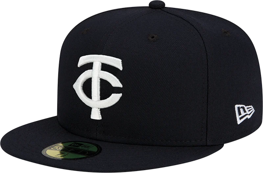 NEC-M74 (New era 5950 minnesota twins fitted hat black/white) 82693750