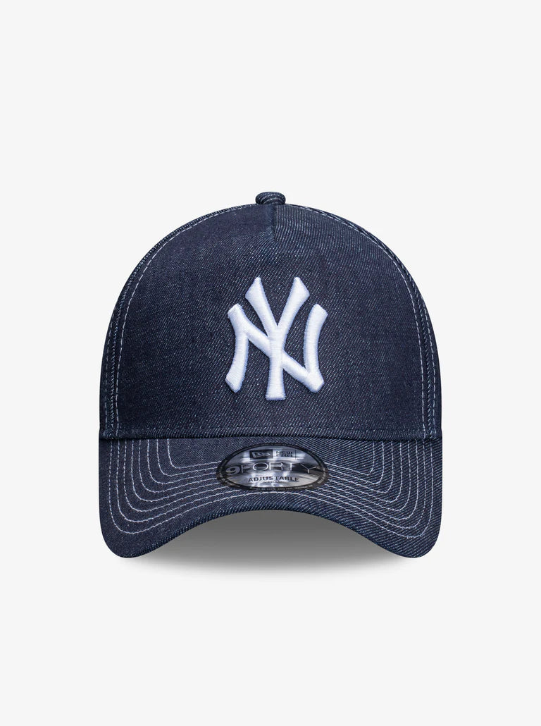NEC-S73 (New era 940 A frame new york yankees denim contrast snapback denim/white - denim UV osfm) 52692670