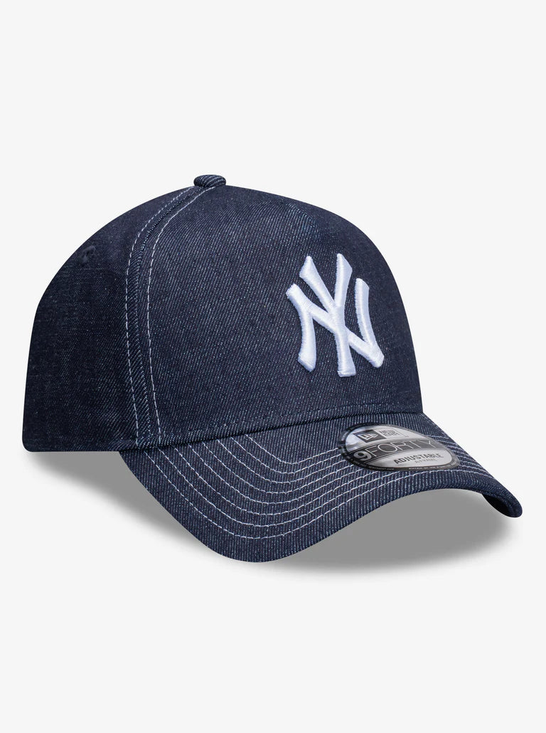 NEC-S73 (New era 940 A frame new york yankees denim contrast snapback denim/white - denim UV osfm) 52692670