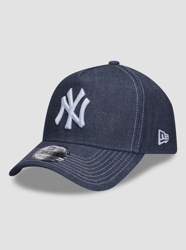NEC-S73 (New era 940 A frame new york yankees denim contrast snapback denim/white - denim UV osfm) 52692670