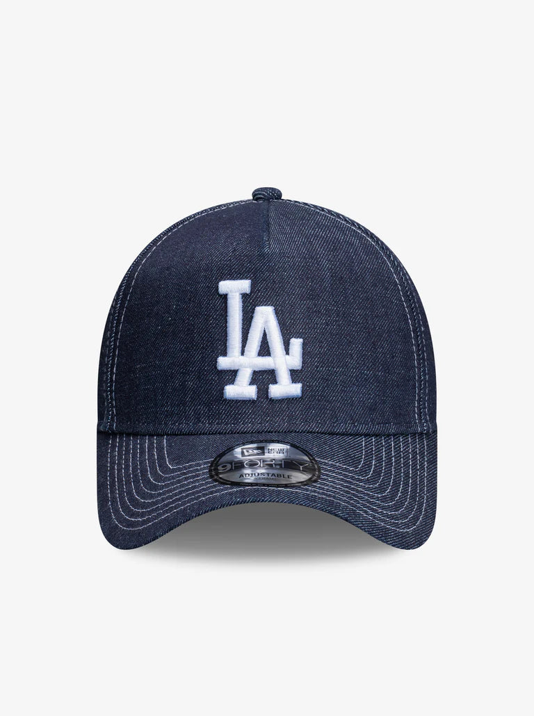 NEC-T73 (New era 940 A frame los angeles dodgers denim contrast snapback denim/white - denim UV osfm) 52692670