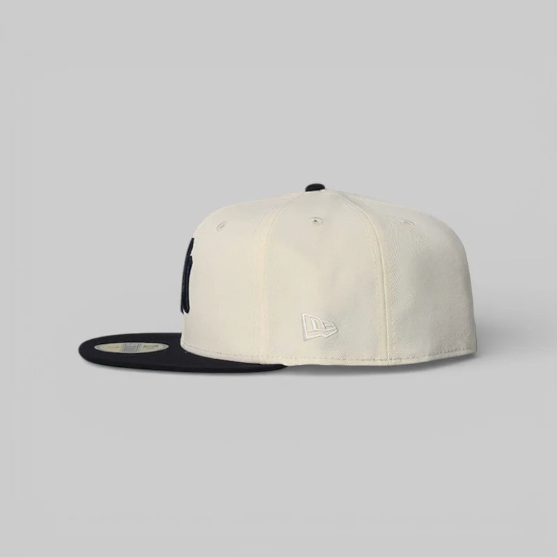 NEC-A71 (New era new york yankees fitted hat chrome/navy) 12693970