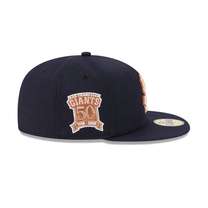 NEC-H71 (New era 5950 seasonal san francisco giants navy/stone fitted hat) 12693970