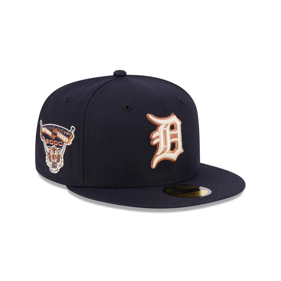 NEC-I71 (New era 5950 seasonal detroit tigers navy/stone fitted hat) 12693970