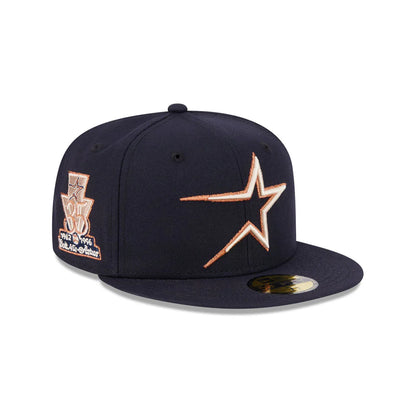 NEC-J71 (New era 5950 seasonal houston astros navy/stone fitted hat) 12693970