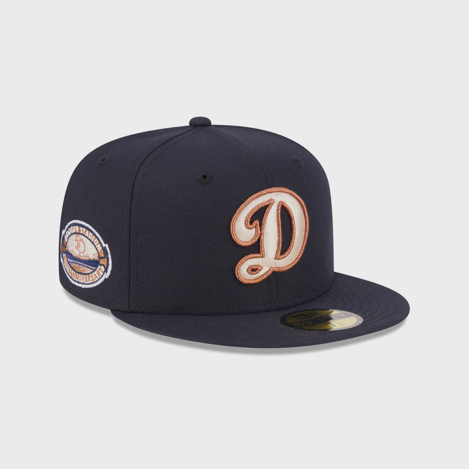 NEC-L71 (New era 5950 seasonal los angeles dodgers navy/stone fitted hat) 12693970