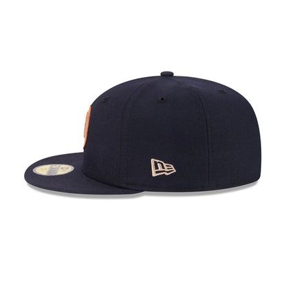 NEC-L71 (New era 5950 seasonal los angeles dodgers navy/stone fitted hat) 12693970
