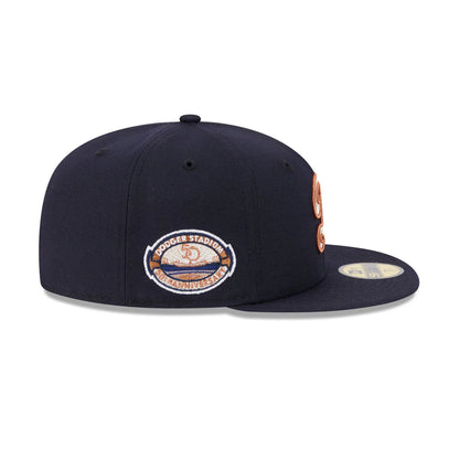 NEC-L71 (New era 5950 seasonal los angeles dodgers navy/stone fitted hat) 12693970