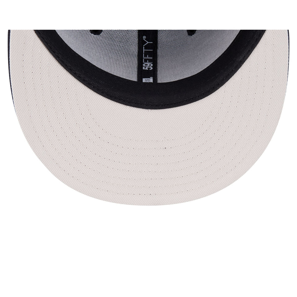 NEC-L71 (New era 5950 seasonal los angeles dodgers navy/stone fitted hat) 12693970