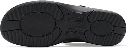 PR-I1 (Propet women's 2E width garnet sandals black) 82698200