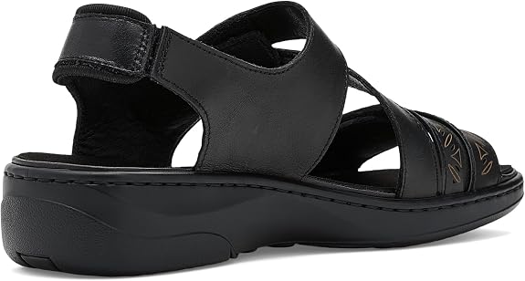 PR-I1 (Propet women's 2E width garnet sandals black) 82698200