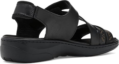PR-I1 (Propet women's 2E width garnet sandals black) 82698200