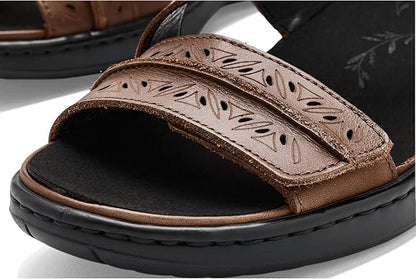 PR-J1 (Propet women's wide garnet sandals brown) 82698200