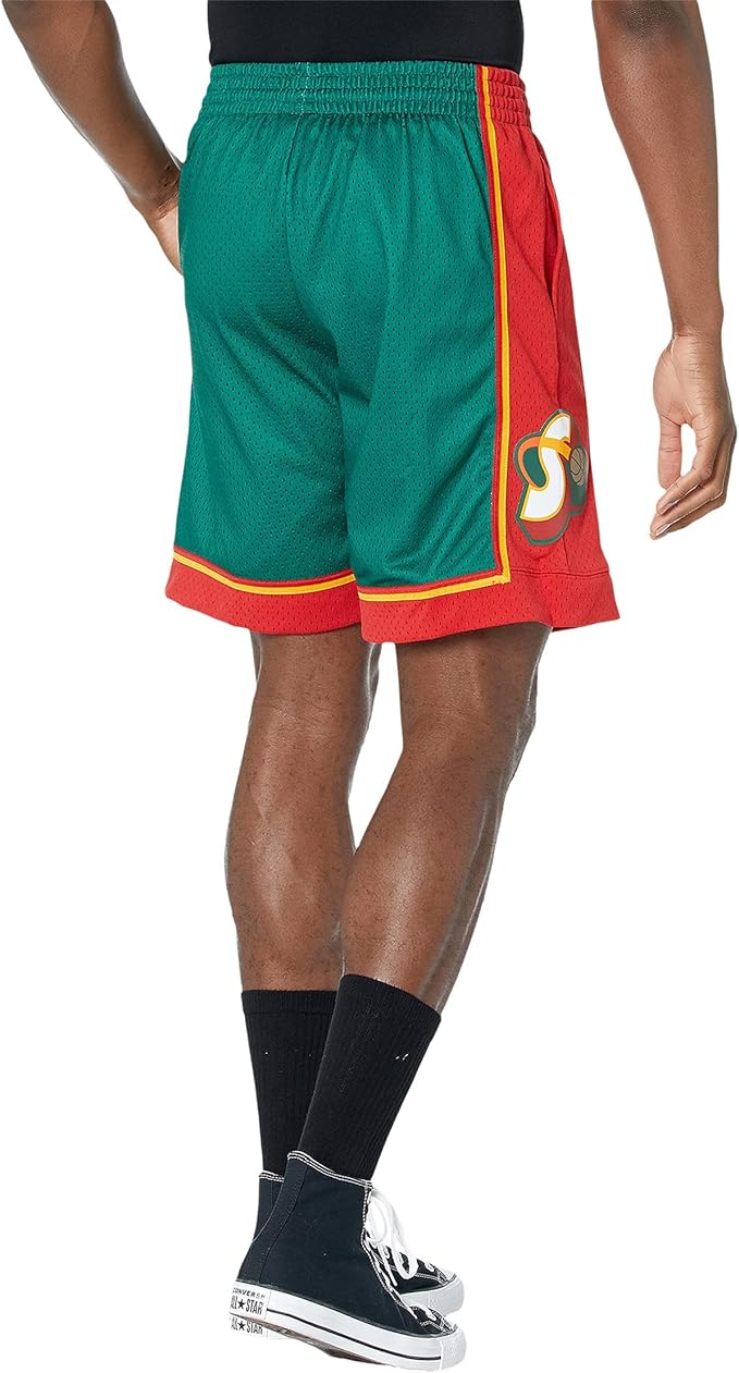 MNA-M45 (Mitchell and ness swingman shorts sonics 95-96 home dark green) 82597391