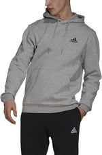 AA-F23 (Adidas essentials feel cozy fleece hoodie medium grey heather/black) 32493610