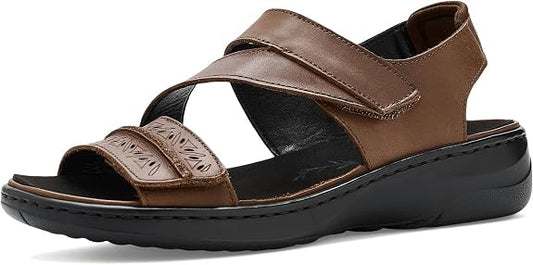 PR-J1 (Propet women's wide garnet sandals brown) 82698200