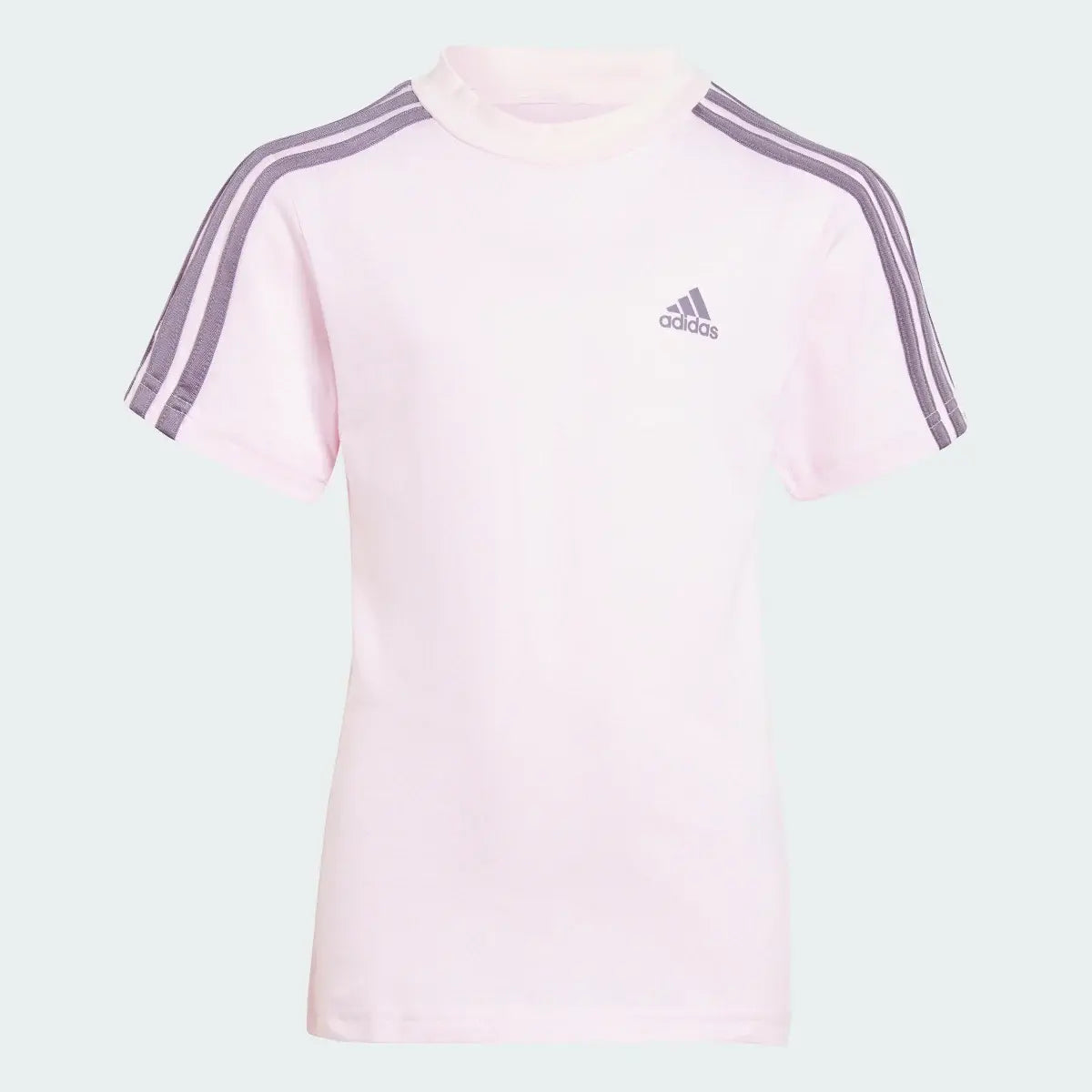 AA-R21 (Adidas essentials 3-stripes tee and shorts set clear pink) 92392815