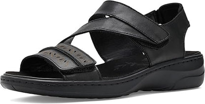PR-I1 (Propet women's 2E width garnet sandals black) 82698200