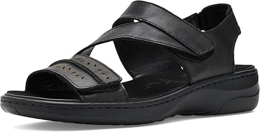 PR-I1 (Propet women's 2E width garnet sandals black) 82698200