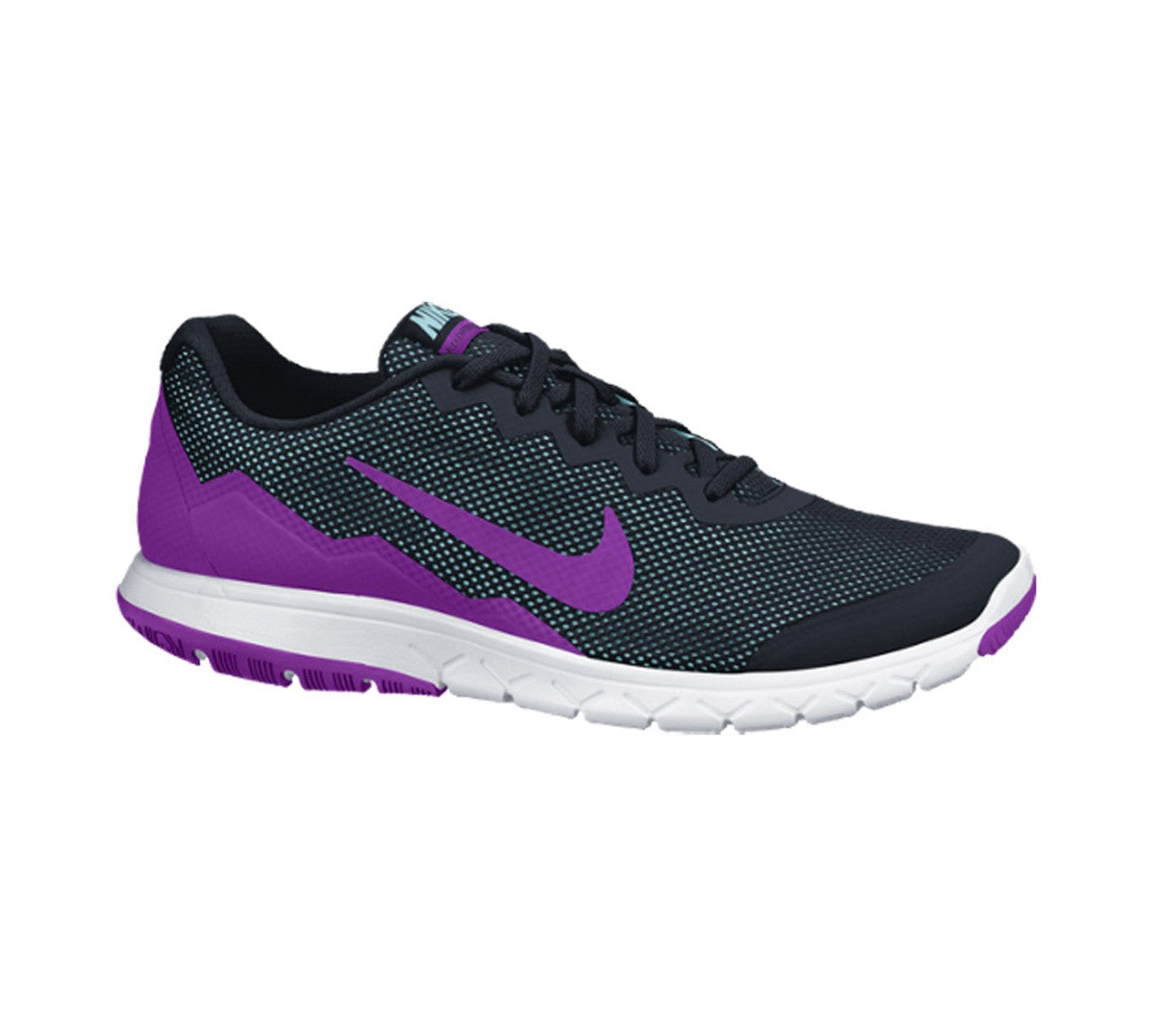 N-X81 (NIKE WMNS FLEX EXPERIENCE RN 4 - BLK/PURPLE/WHT) 11596138