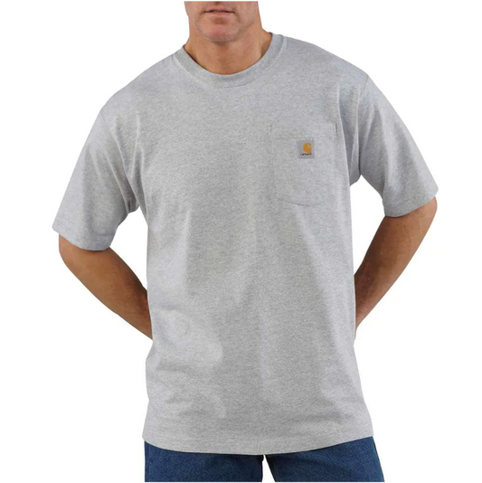 CHA-J (Carhartt workwear pocket t-shirt relaxed fit heather grey) 72192088