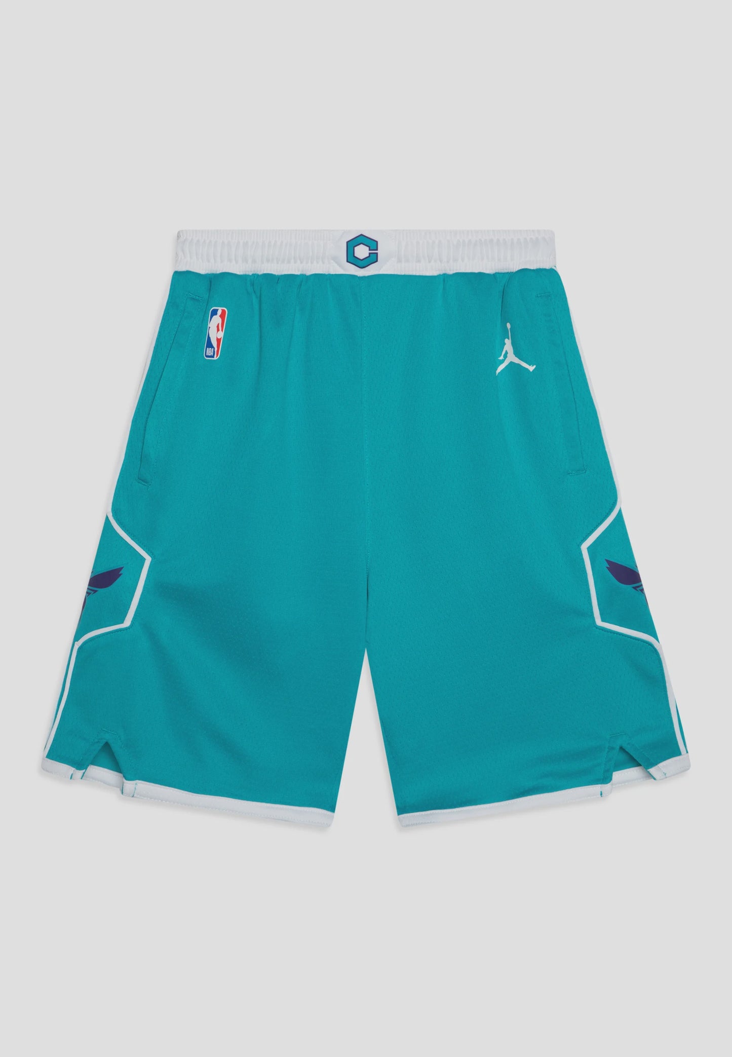 NA-S44 (Nike youth icon swingman shorts hornets rapid teal) 12494783