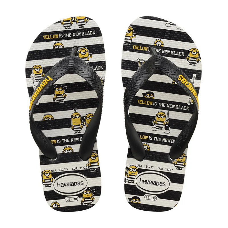 HA-KE4 (HAVAIANAS KIDS MINION 0128 WHT/BLK) 101891400