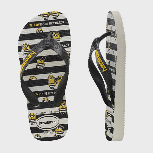 HA-KE4 (HAVAIANAS KIDS MINION 0128 WHT/BLK) 101891400