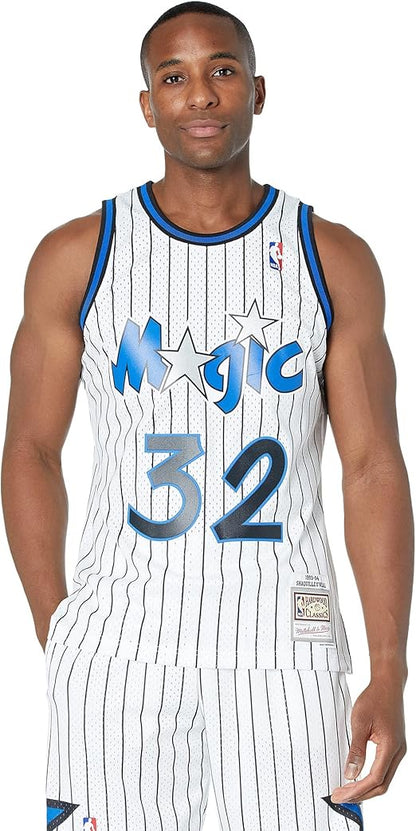 MNA-B45 (Mitchell & ness swingman jersey magic shaquille o'neal 93-94 home white) 72598260