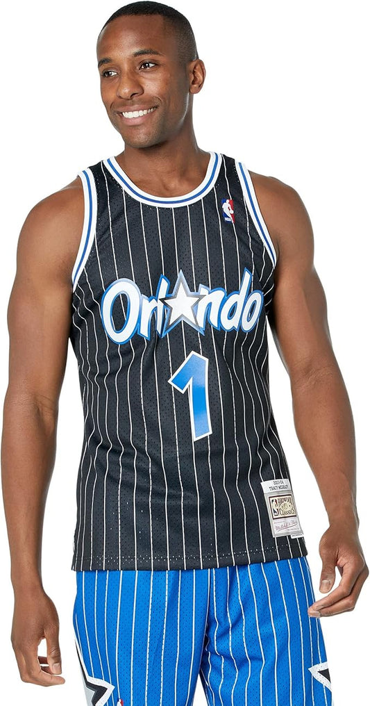 MNA-S39 (Mitchell & ness swingman jersey magic tmac 03-04 road black) 122498695