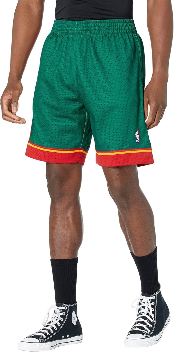 MNA-M45 (Mitchell and ness swingman shorts sonics 95-96 home dark green) 82597391