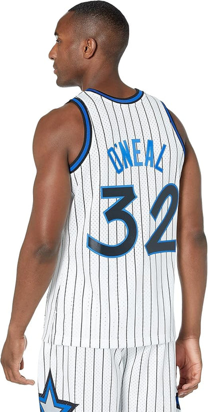 MNA-B45 (Mitchell & ness swingman jersey magic shaquille o'neal 93-94 home white) 72598260