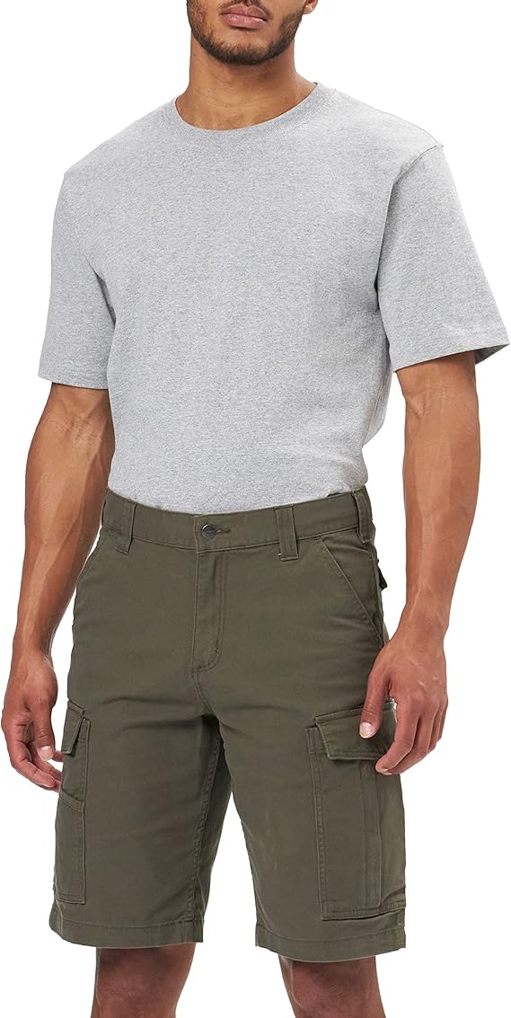 CHA-J6 (Carhartt rugged flex relaxed fit canvas cargo work shorts tarmac) 82496052