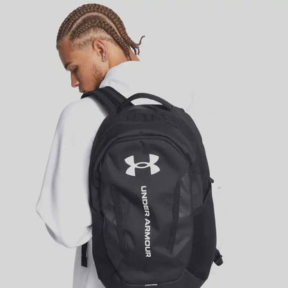 UAE-S14 (Under armour unisex hustle 6.0 backpack black/white) 112593913