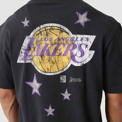 MNA-Z50 (Mitchell & ness NBA dunk tee los angeles lakers shaquille o'neal washed black) 42693043