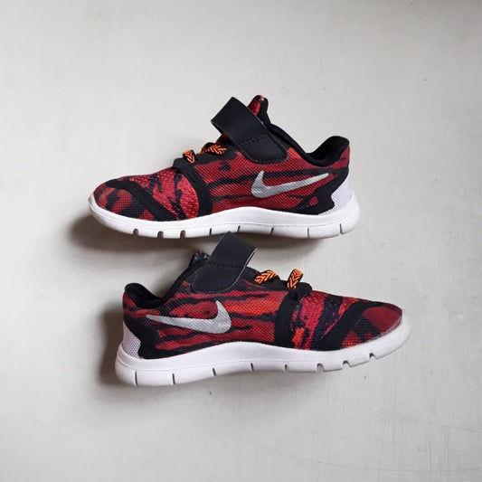 N-J78 (NIKE FREE 5 PRINT - BLK/RED/ORANGE/WHT) 71594092