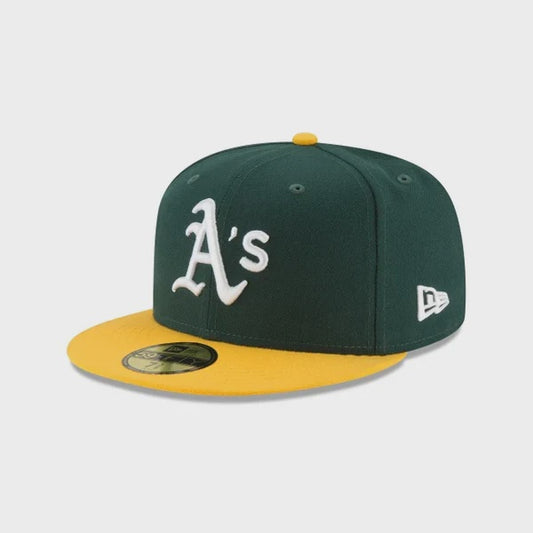 NEC-R43 (New era 5950 retro crown A frame otc oakland athletics dkg/white fitted hat) 102294000