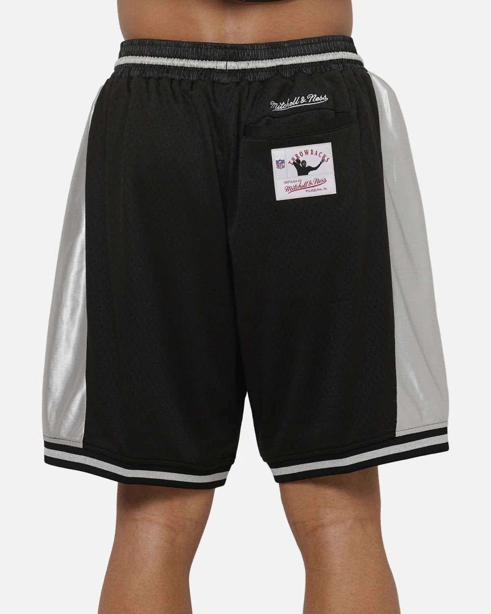 MNA-O53 (Mitchell & ness las vegas raiders established mesh shorts black) 82695652