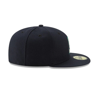 NEC-Z66 (New era 5950 mlb seattle mariners in official team colours fitted hat) 82593750