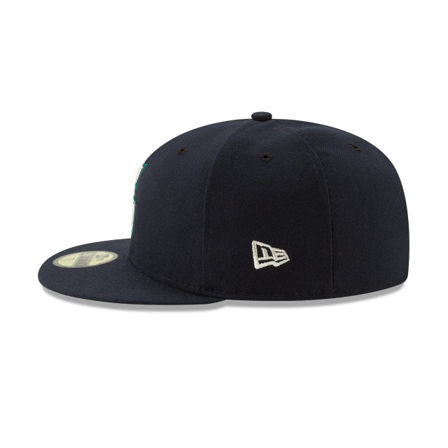 NEC-Z66 (New era 5950 mlb seattle mariners in official team colours fitted hat) 82593750