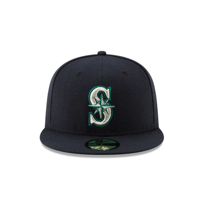 NEC-Z66 (New era 5950 mlb seattle mariners in official team colours fitted hat) 82593750