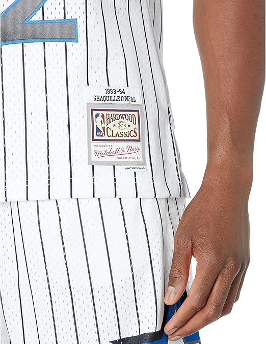 MNA-B45 (Mitchell & ness swingman jersey magic shaquille o'neal 93-94 home white) 72598260