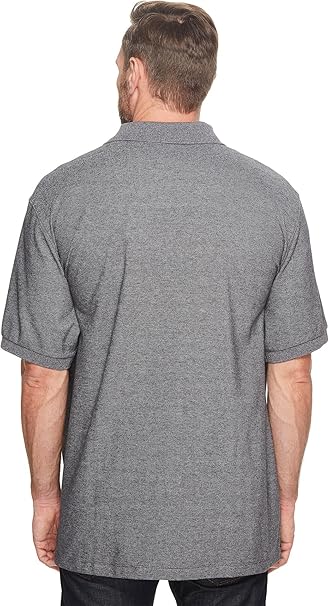 NTA-A9 (Nautica mens short sleeve polo charcoal heather) 22495215